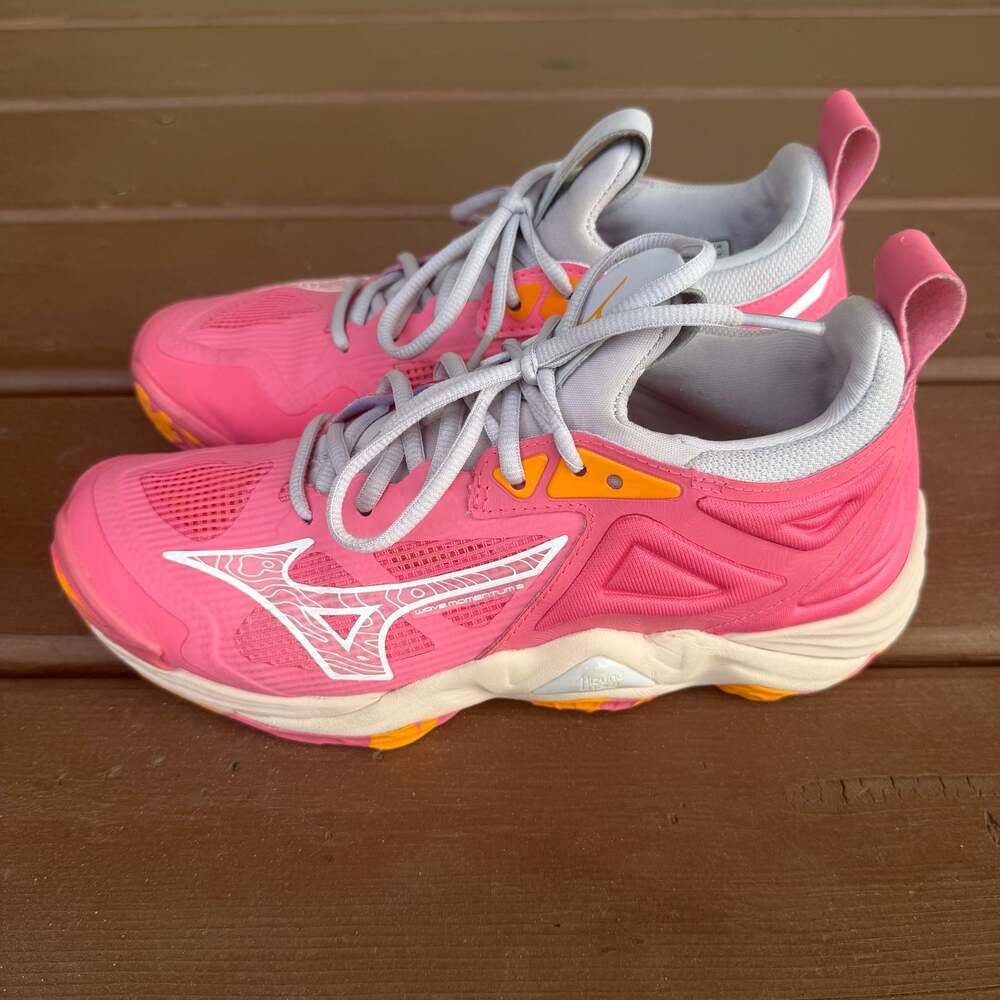 Mizuno Wave Momentum 3 Volleyball Shoes Rosebud Pink V1GA231231